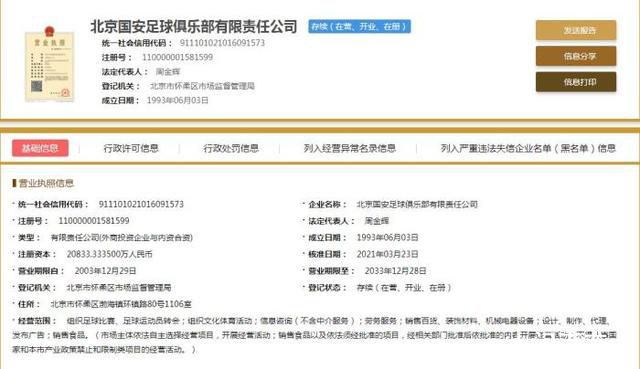 北京中赫国安更名北京国安 中国足协推出俱乐部名称中性化政策
